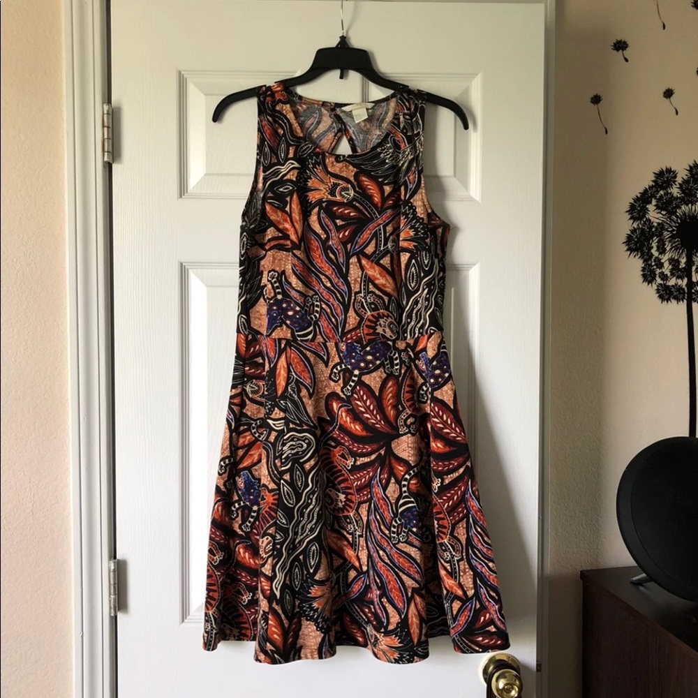 SOLD - tribal print cutout dress!